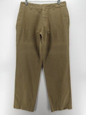 John Varvatos Pants 34 Khaki Side Tabs Field Trousers Italy 34X33 *